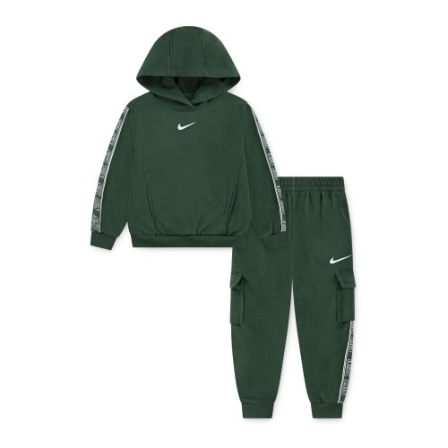 Kids' Logo Taping Hoodie & Cargo Joggers Set