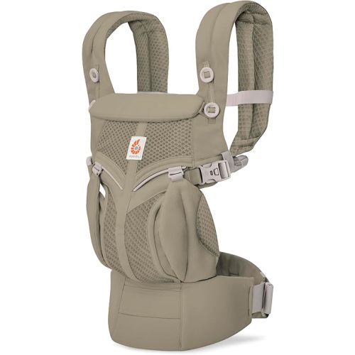 Ergobaby Omni Classic Baby Carrier for Newborn to Toddlers 0-48 Months (7-45 lbs) - 4-Position Breathable Mesh Baby Carrier with Ergonomic Support - Soft Olive