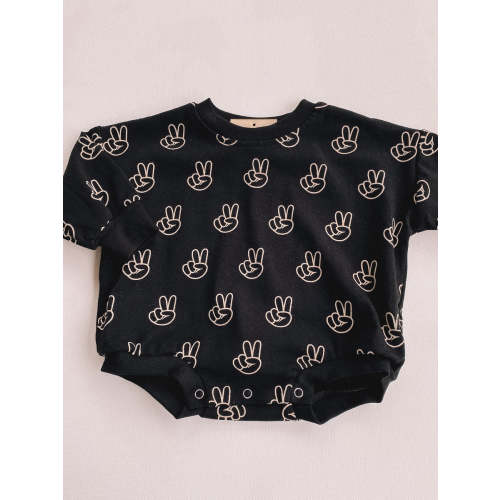 good vibes bubble romper 6-12M