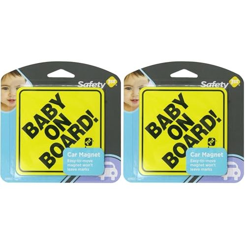 Safety 1st Baby On Board Sign Magnet (Pack of 2)