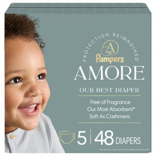 Amore by Pampers Diapers Super Pack - Size 5 - 48ct