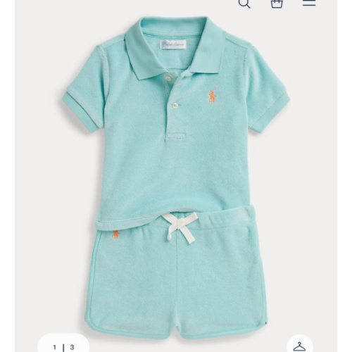 9 Month Terry Polo Shirt & Short for Baby Boys | Ralph Lauren