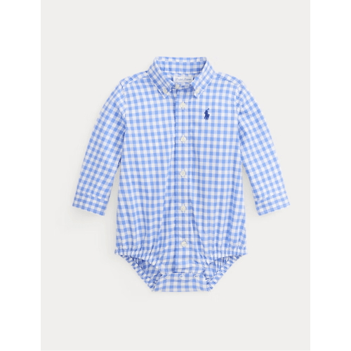 Gingham Cotton Poplin Bodysuit