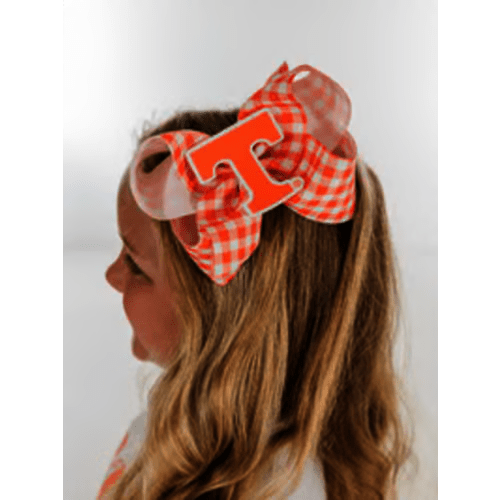 Gingham Power T Grosgrain Bow – Little Josie's