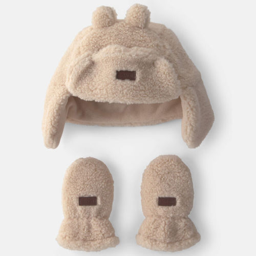 Baby Kombi Mont Blanc Hat Set - Natural | Carter’s Oshkosh Canada