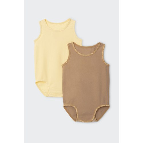 Bonds Wondergrow Singletsuit 2 Pack | Baby Baby Bodysuit | BWB3A