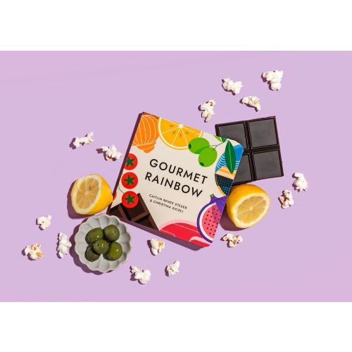 Rainbow Gourmet Board Book Poems About Color & Food Facts for Early Reader Babies 0-12M Toddlers 1-4 Preschool Teacher Must Have