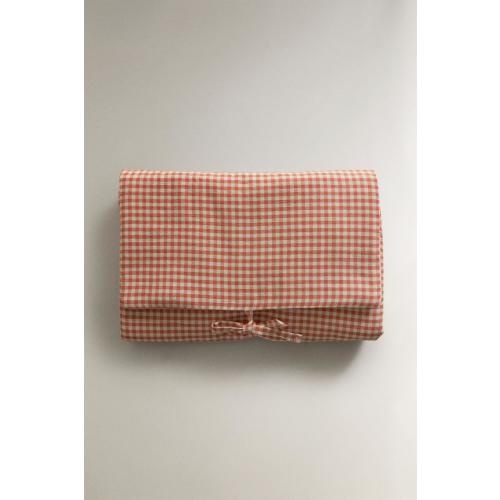 COTTON GINGHAM BABY CHANGING MAT - Dark orange | ZARA United States