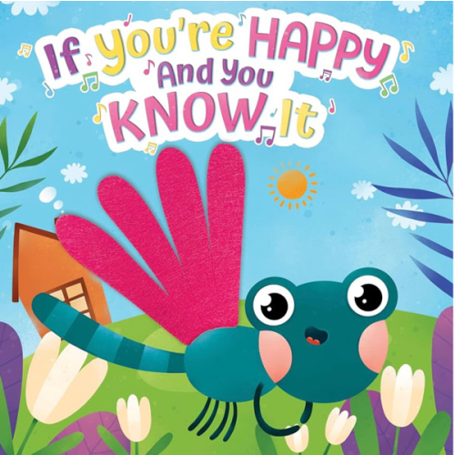 Little Hippo Books If You're Happy and You Know It - Children's Sensory Board Book with Multiple Touch and Feel Felt Legs and More