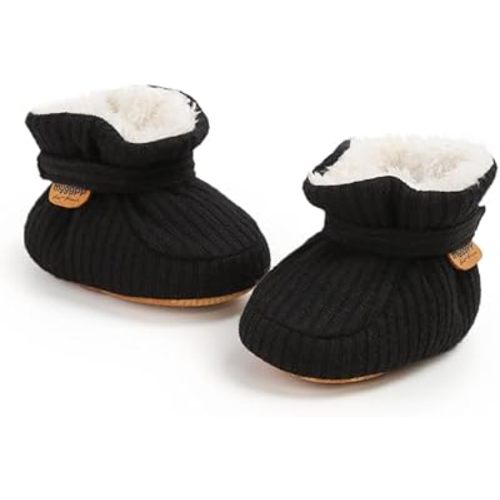 Ohwawadi Infant Baby Slippers Girls Boys Booties Warm Baby Socks Shoes Newborn Crib Footwear Prewalkers