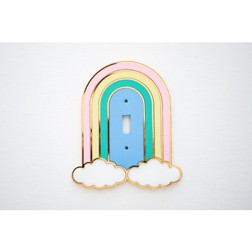 Rainbow Light Switch Plate Cover / Rainbow decor / Rainbow wall / Home Decor/ Girls room decor