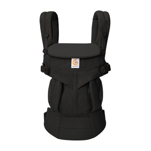Ergobaby Omni Classic All Carry Positions Baby Carrier for Newborn to Toddler - Pure Black: Cotton, 45 lbs Max Capacity, Includes Removable Hood