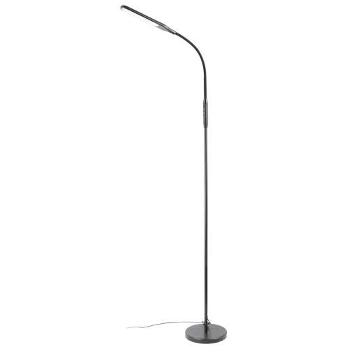 Mainstays 71-inch LED Floor Lamp with Adjustable Brightness and 4 Color Temperatures, Modern Black Lamp for Living Room, Bedroom, Office & Reading