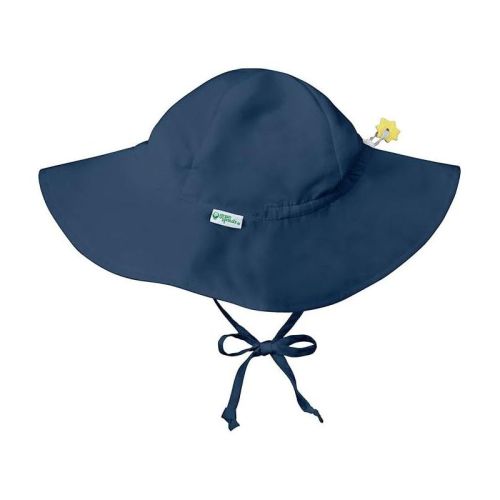 Green Sprouts Baby/Toddler UPF 50+ Eco Brim Hat - Navy - 0/6 Months