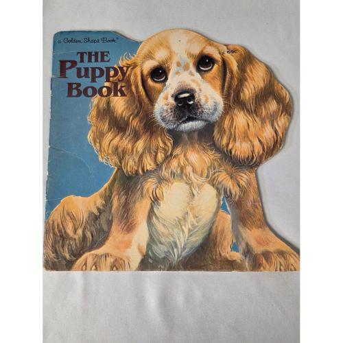 Vintage The Puppy Book Golden Shape Children Storybook Illustrated Picture Book