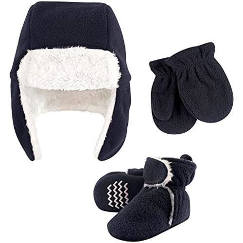 Hudson Baby Baby Hudson Baby Unisex Baby Trapper Hat, Mitten and Bootie Set