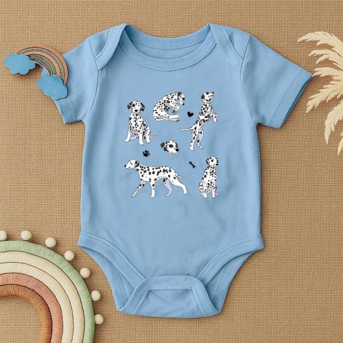 Dalmatian Dog Baby Bodysuit, Cute Dalmatian Baby Outfit, Dog Lover Baby Clothes, Dalmatian Puppy Baby Romper, Funny Pet Baby Shower Gift