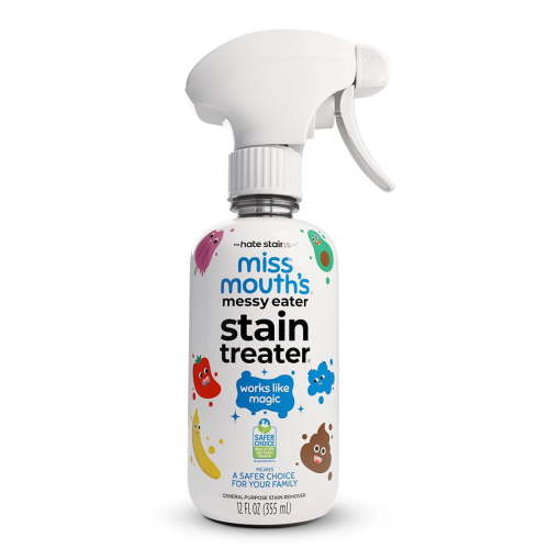Miss Mouth's Messy Eater Stain Treater Spray for Baby & Kids, 12 oz, Newborn & Baby Essentials, Stain Remover for Food, Grease, Coffee & More, Gentle on Laundry, Fabric & Underwear