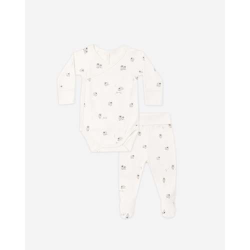 Side Snap Bodysuit + Pant Set Sheep – Quincy Mae