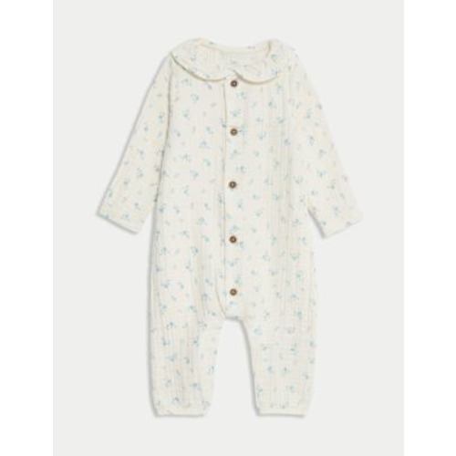 Pure Cotton Floral All in One (0-12 Mths)