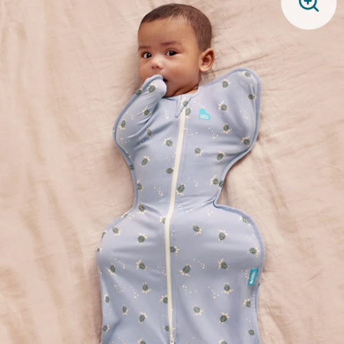Swaddle Up™ 1.0 TOG Cotton Mist Blue Turtally