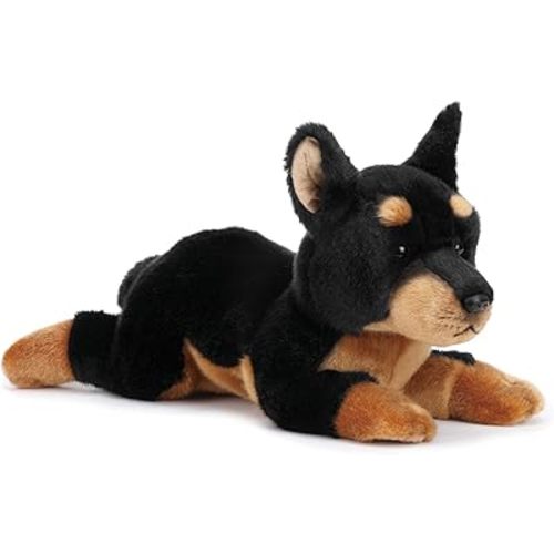 Nat and Jules Alert Large Doberman Pinscher Dog Children's Plush Stuffed Animal Toy