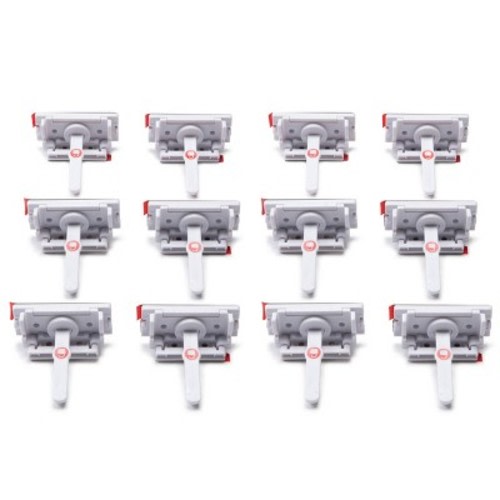 Safety 1st Adhesive Cabinet Latch for Childproofing, Size: 12 Pack