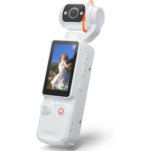Vlogging Camera, Mini Camcorder, Portable Handheld Video Camera | Mini camcorder with 180° rotating lens, 7-hour battery, 32GB card, one-button recording for travel and daily moments