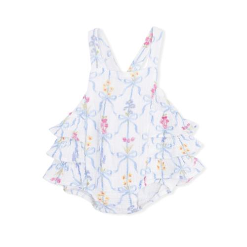 Ribbon Bouquets - Ruffle Sunsuit | 6-12 Months