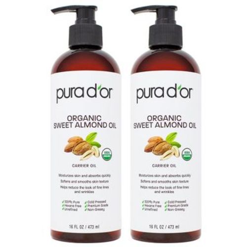 Organic Sweet Almond Oil 16 oz (2-Pack)
