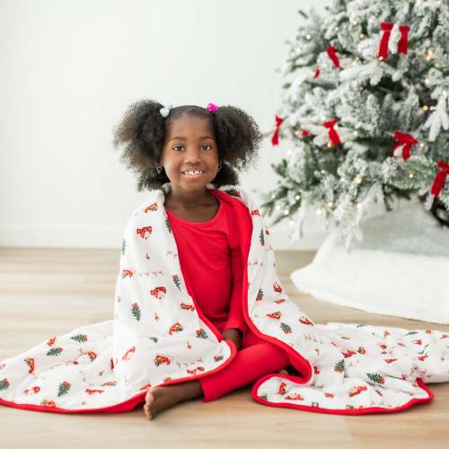 Toddler Blanket in Santa Sleigh 1.0