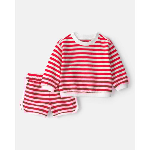 Baby 2-Piece Top & Short Set - Red | Carter's