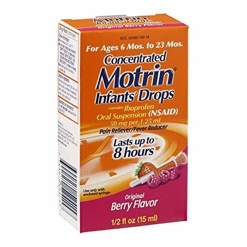 Motrin Infant Drops Berry Size .5 Oz Motrin Chld Drops .5 Oz