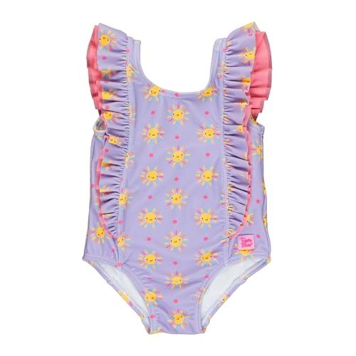 RuffleButts® Baby/Toddler Girls Ruffle Strap One Piece Swimsuit w/UPF 50+ Sun Protection