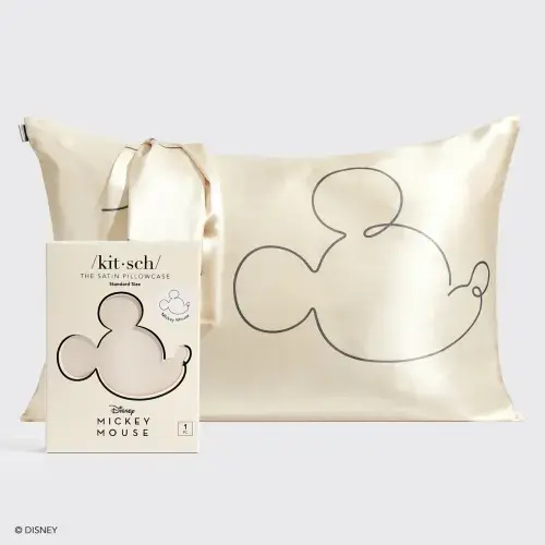 Kitsch x Mickey and Minnie Satin Pillowcase in Mr. Mouse – KITSCH