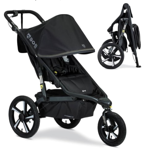 BOB Gear Alterrain Pro Jogging Stroller, All-Weather, SmoothShox Suspension, Black