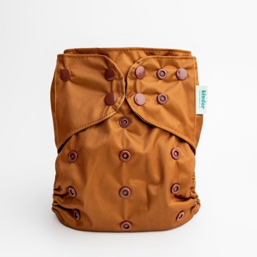 Umber Brown | One-Size Pocket Cloth Diaper | Kinder – Kinder Cloth Diaper Co.