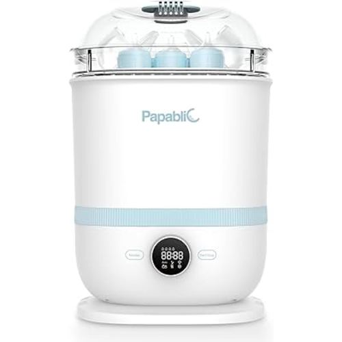 Papablic Bottle Sterilizer and Dryer Pro Max, 13 Bottles Extra-Large Capacity for Big Family, Electric Steam Bottle Sanitizer for Baby Bottles, Parts & Other Newborn Essentials