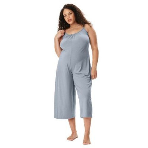 Motherhood Maternity Women's Sleep Romper with Nursing Access- Grey, Large