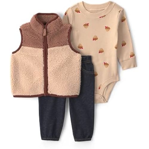 Carter's Baby Boys' 3-piece Bodysuit Pant Sets