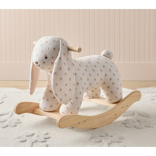 Rylee + Cru Floral Bunny Nursery Rocker
