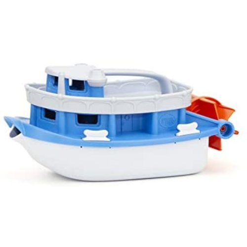 Green Toys Paddle Boat, Blue/Grey - Kids Bath Toy