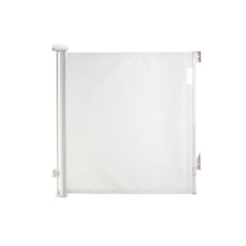 Dreambaby Glide N Hide 35" Extra Tall & 55" Wide Retractable Baby Gate for Stairs, Doorways & Halls, Mesh Pet Gate - White