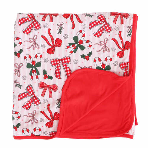 Bow What Fun Double Sided Bamboo Blanket