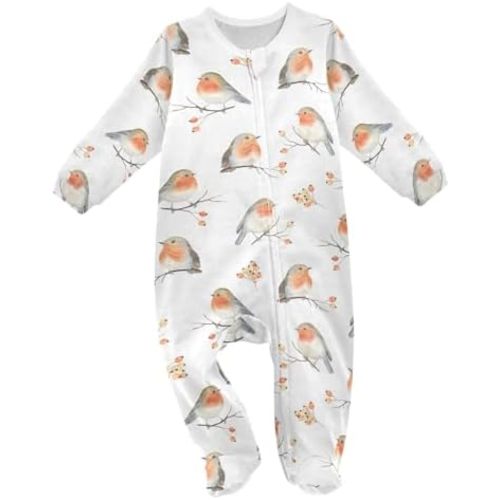 vvfelixl Halloween Pumpkins Orange Lantern Baby Sleepers For Girl Boys Newborn Baby Play One-Piece Footies For 0-24 Months