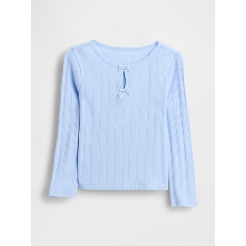 Baby & Toddler Pointelle Bow Top