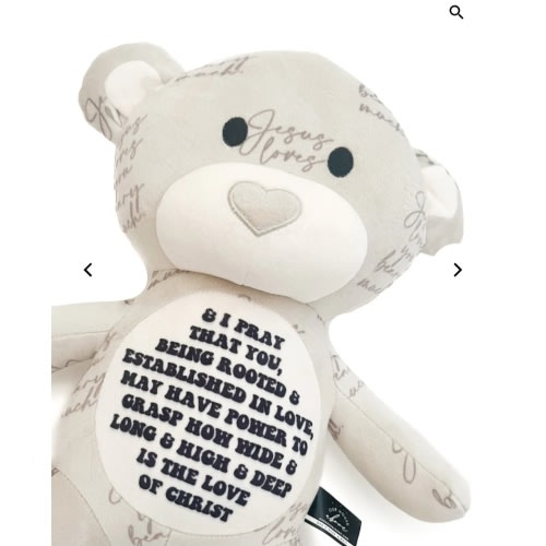 Jesus Loves You Beary Much Bear Stuffy – OUR HOUSE ABOVE