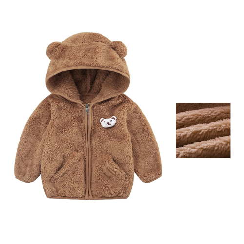 Baby Boys Girls Winter Coat Jacket Baby Hoodie with Bear Ear for Kids Baby Boys Outerwear Coats Baby Boy Clothes 0-6 Months