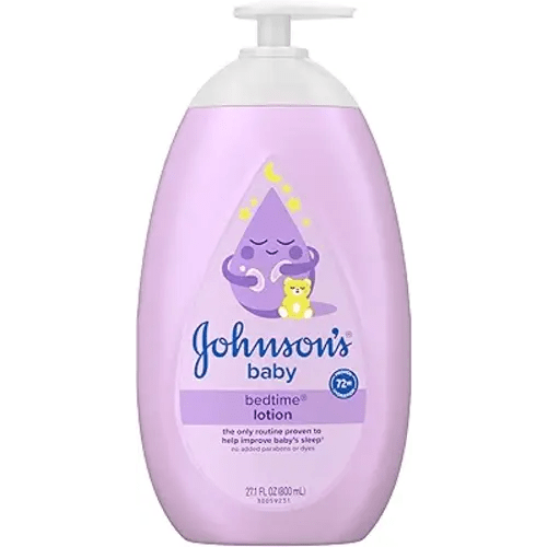 Johnson's Baby Bedtime Lotion, Soothing NaturalCalm Aromas, Gentle Nighttime Baby Lotion, Helps Relax & Soothe, Hydrating, No added Parabens & Dyes, 27.1 fl. oz