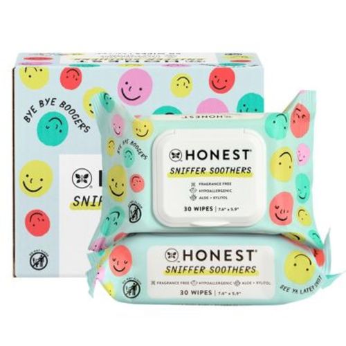 The Honest Company Sniffer Soothers Nose and Face Wipes - 60ct